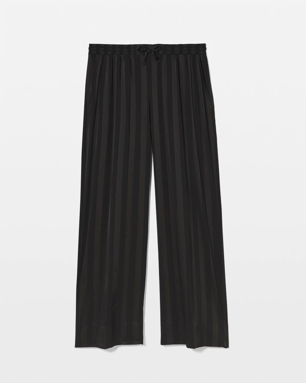 Satin Shadow Stripe Pajama Pant