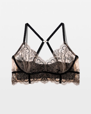 Tattoo Lace Embroidered Bralette click to view larger image.