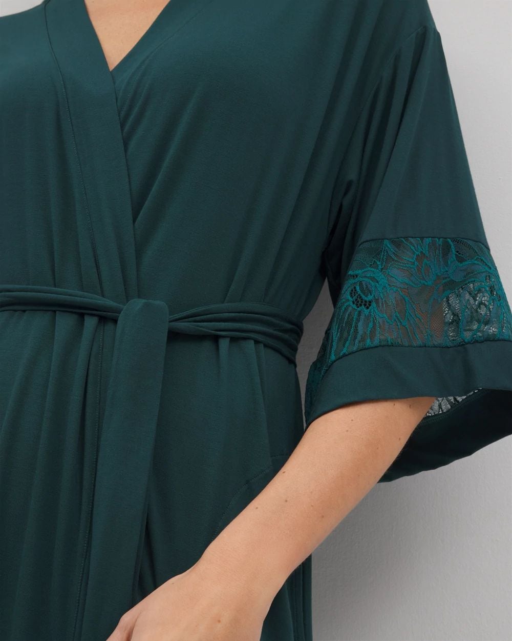 Cool Nights Robe With Lace