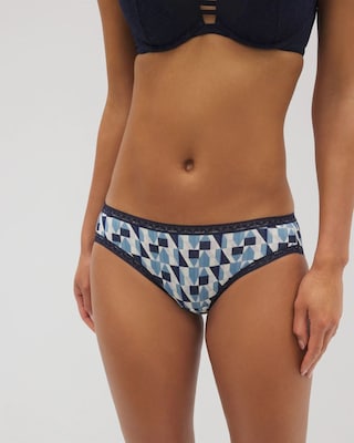 Cotton Hipster Panty with Lace Trim