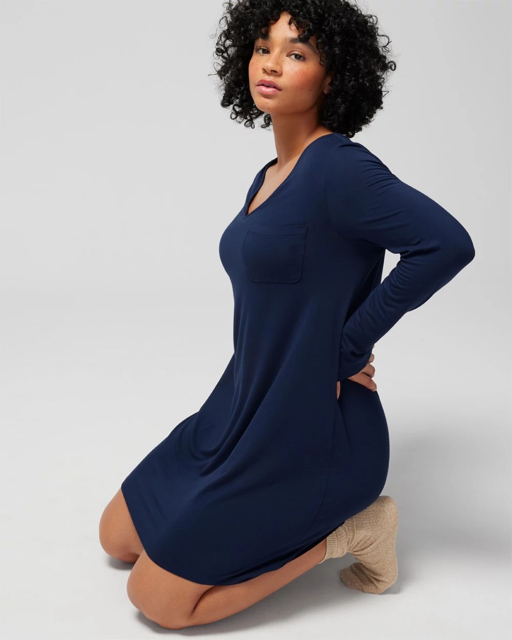 Cool Nights Long-Sleeve Sleepshirt
