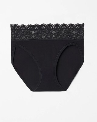 High-Leg Panty with Enchanting Lace click to view larger image.