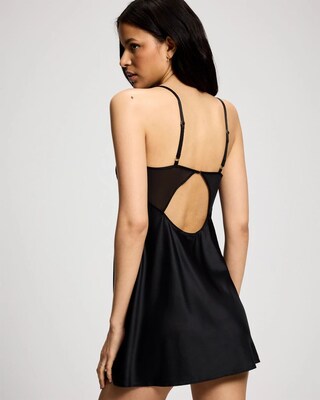 Silk Chemise With Lace click to view larger image.