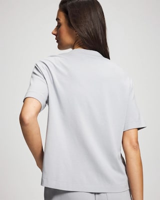 Button-Front Pajama Tee click to view larger image.