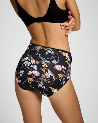 High-Waist Brief Panty with Lace click to view larger image.