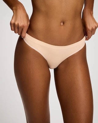 Seamless Rib Thong Panty