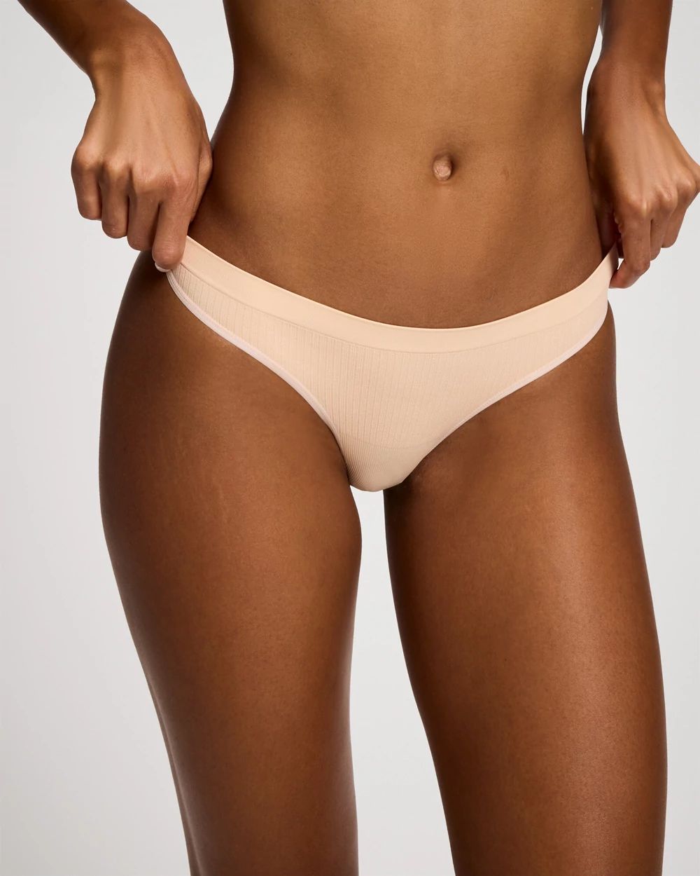 Seamless Rib Thong Panty