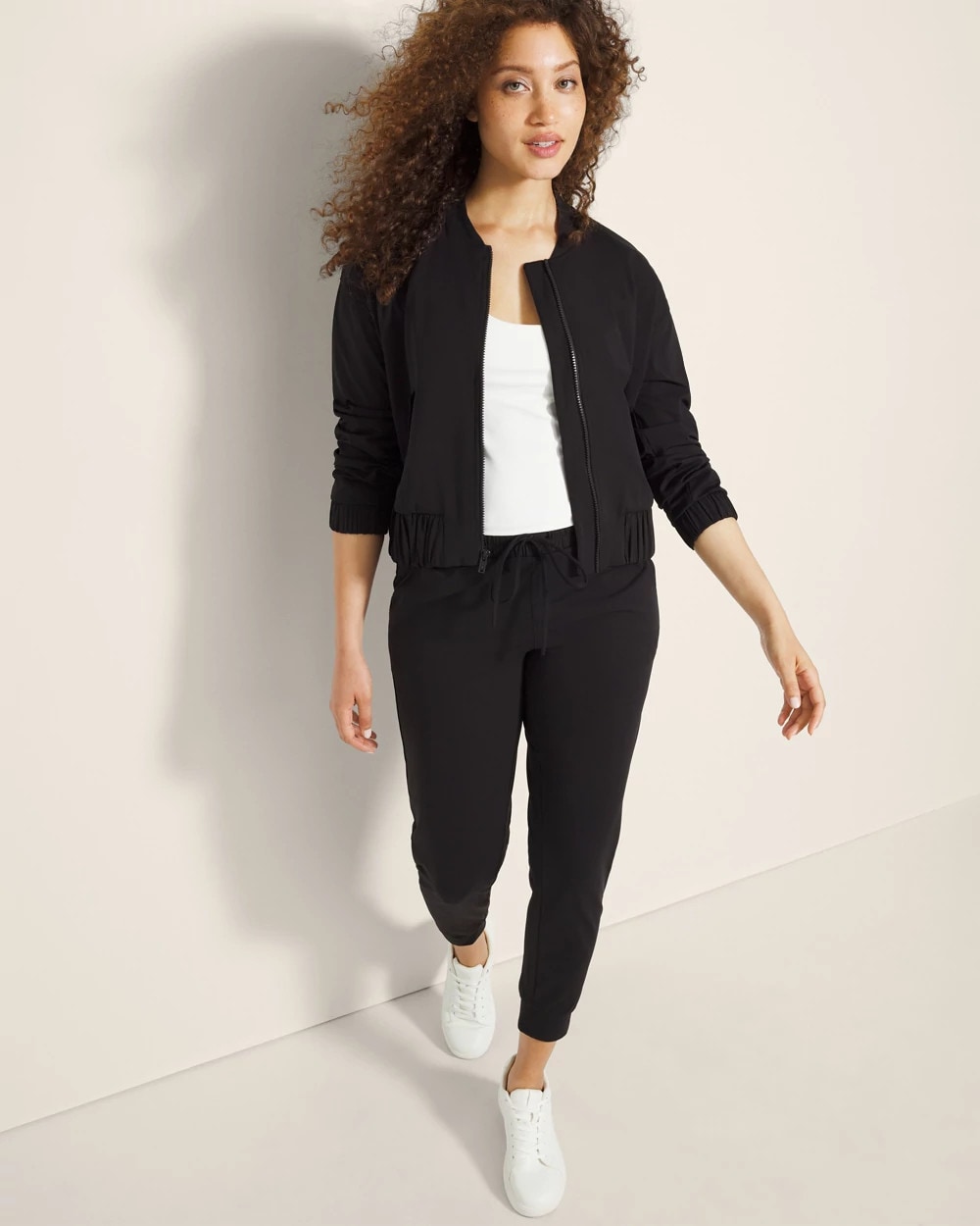 Cropped Bomber Jacket