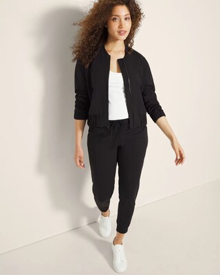Cropped Bomber Jacket click to view larger image.