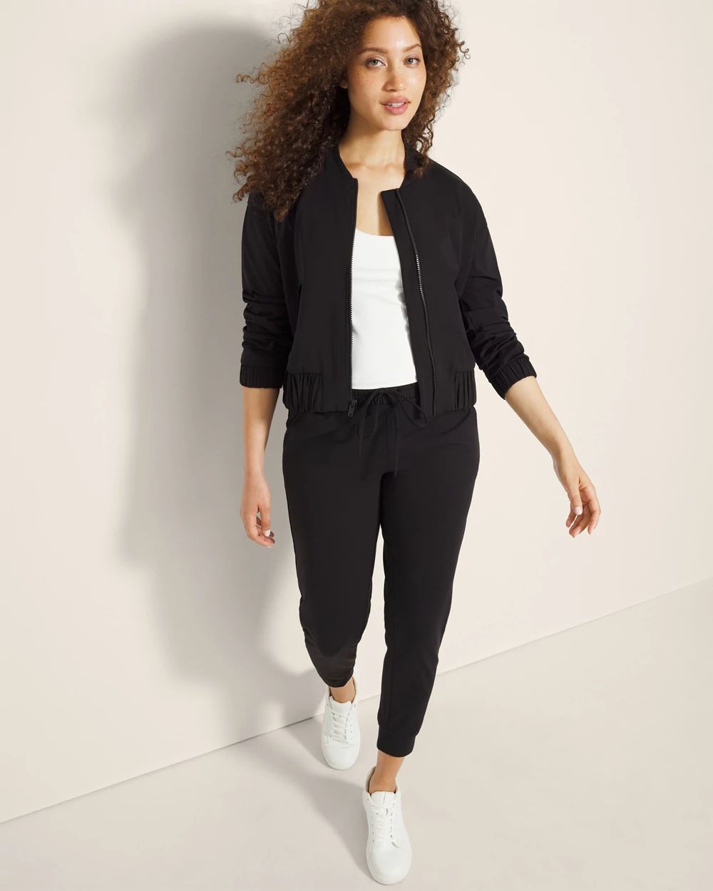 Cropped Bomber Jacket click to view larger image.
