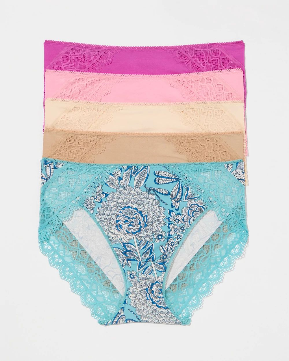 Lace High-Leg 5 Pack