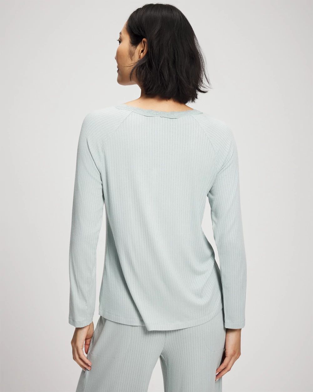 Cool Nights Pointelle Long Sleeve Pajama Top