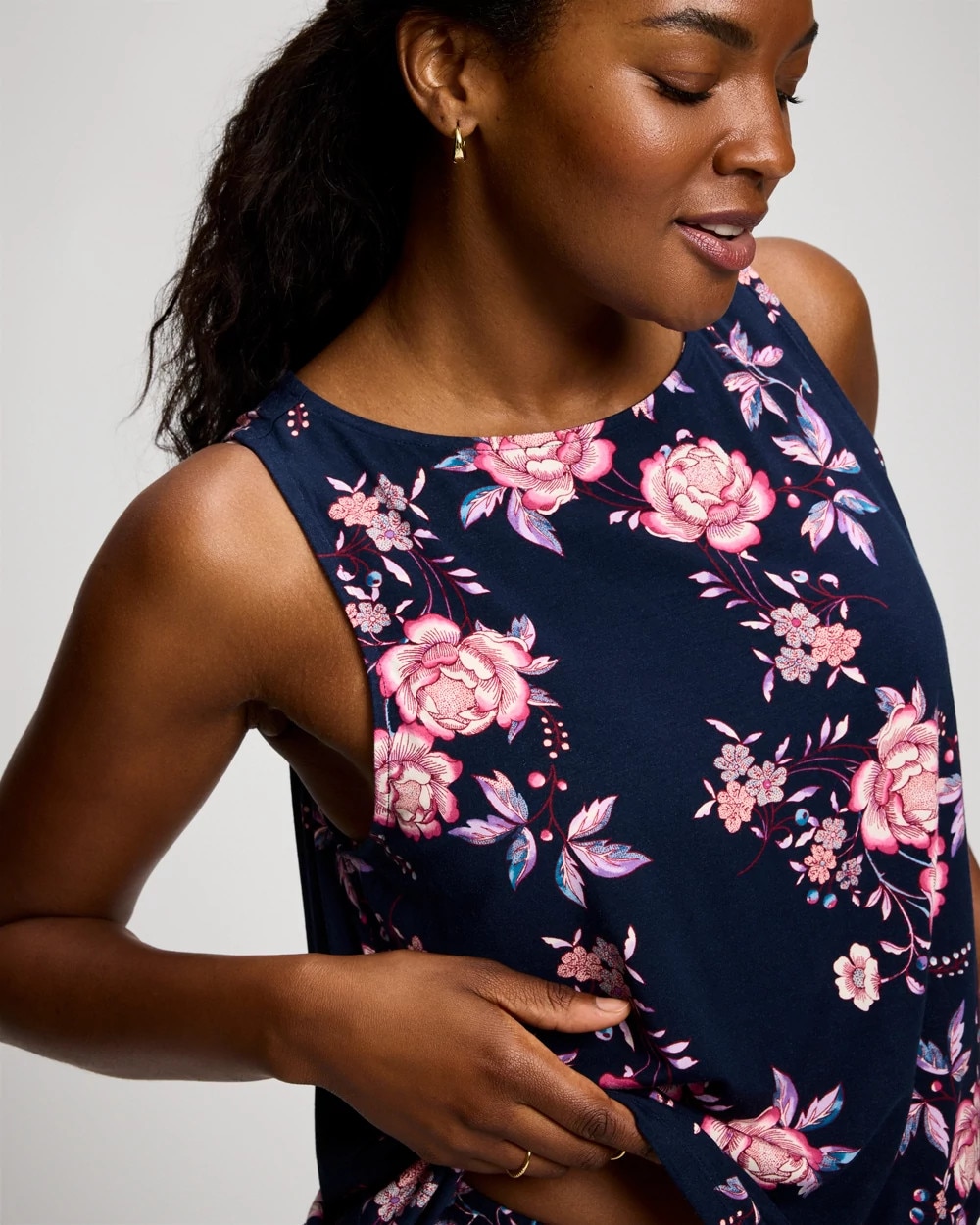 Relaxed High-Neck Pajama Tank