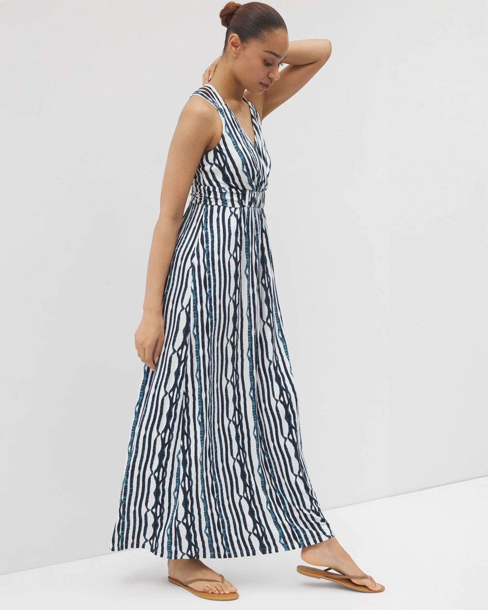 Soft Jersey Isla Cross Back Maxi Bra Dress