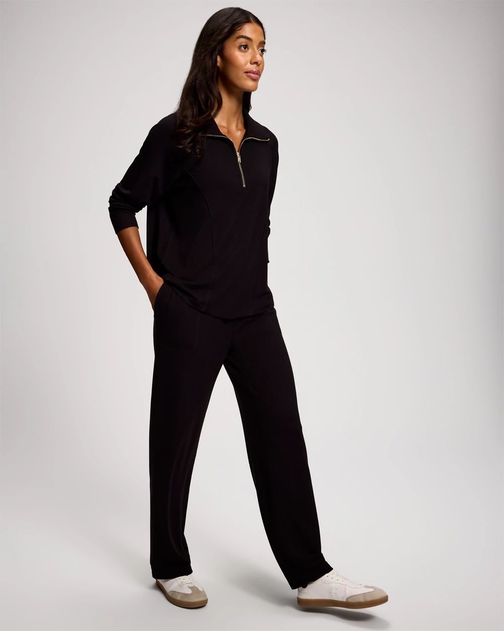 Ultra Soft Fleece Straight Leg Sweatpants click to view larger image.