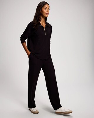 Ultra Soft Fleece Straight Leg Sweatpants click to view larger image.