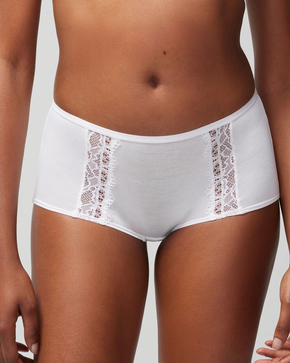 Embraceable Boyshort Panty with Enchanting Lace