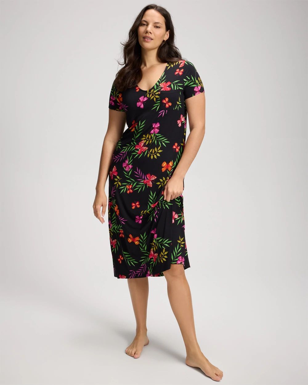 Cool Nights Short Sleeve Long Sleepshirt