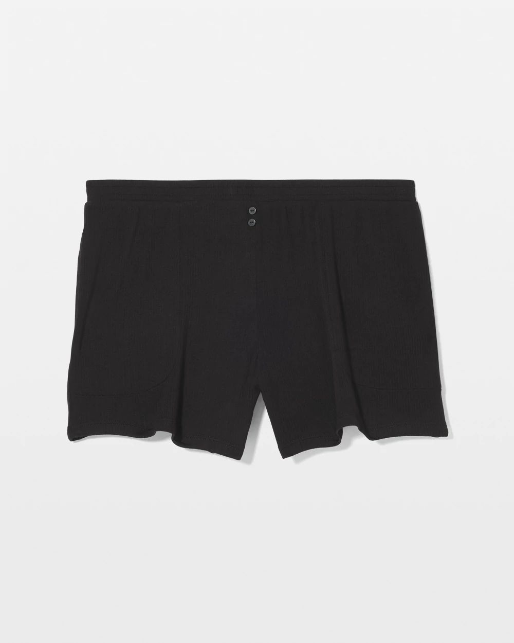 Lightweight Rib Knit Pajama Shorts