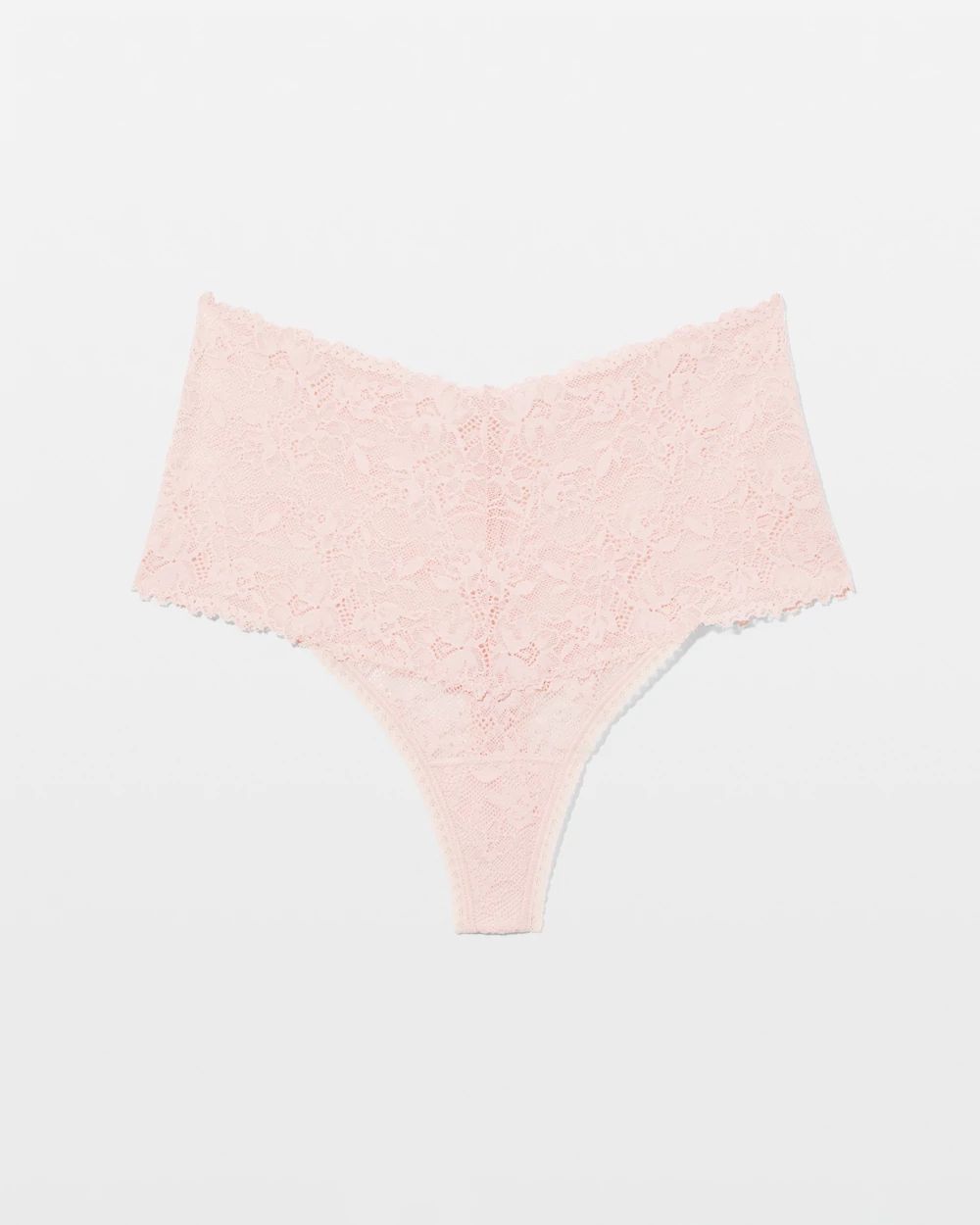 Perfect Lace High-Waist Thong Panty click to view larger image.