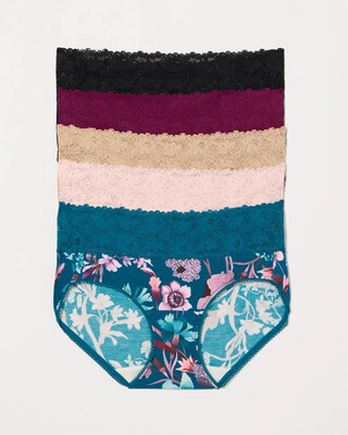 Perfect Lace Waist Hipster Panty 5-Pack