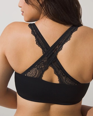 Luxe Front-Close Lace-Back Bra