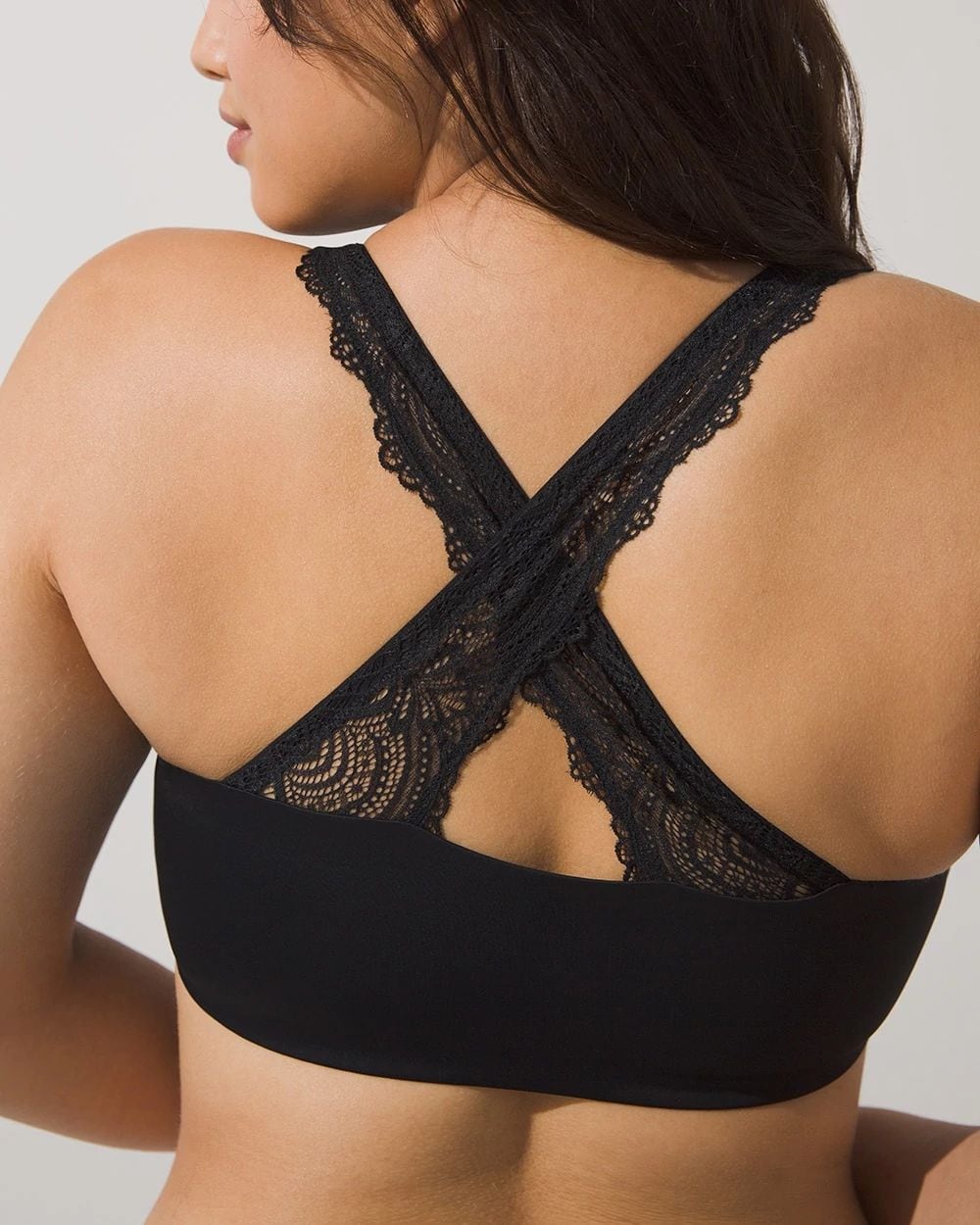 Luxe Front-Close Lace-Back Bra