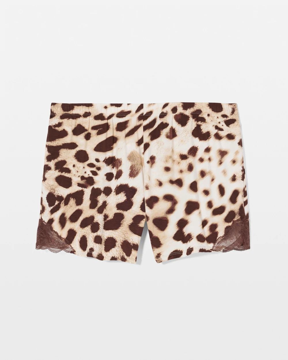 Lace-Trim Pajama Shorts click to view larger image.