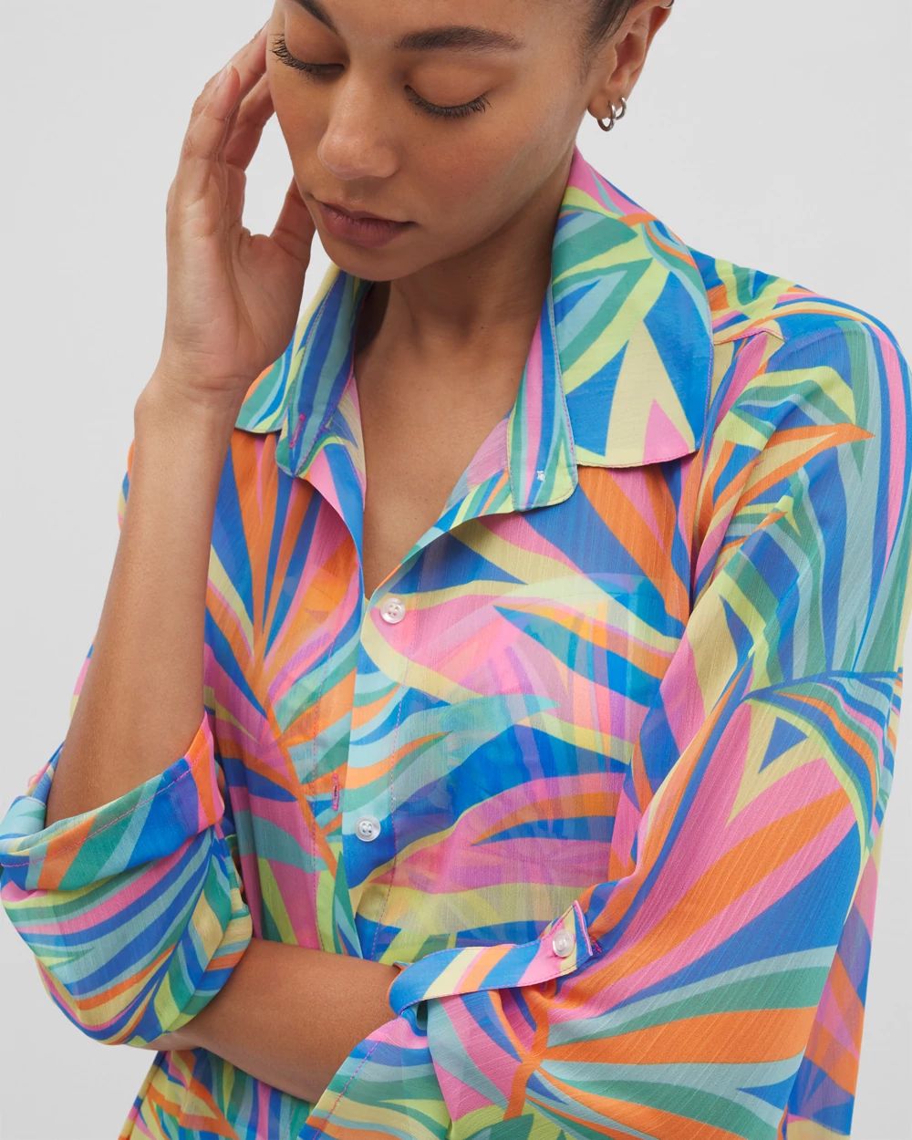 Bleu Rod On the Bright Side Chiffon Shirt