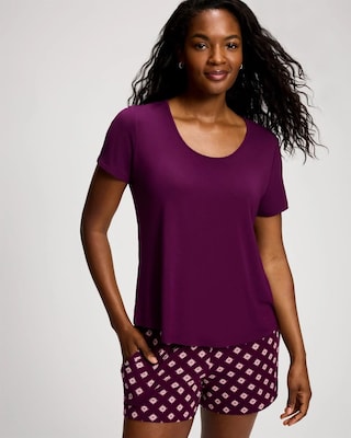 Short Sleeve and Short Pajama Set