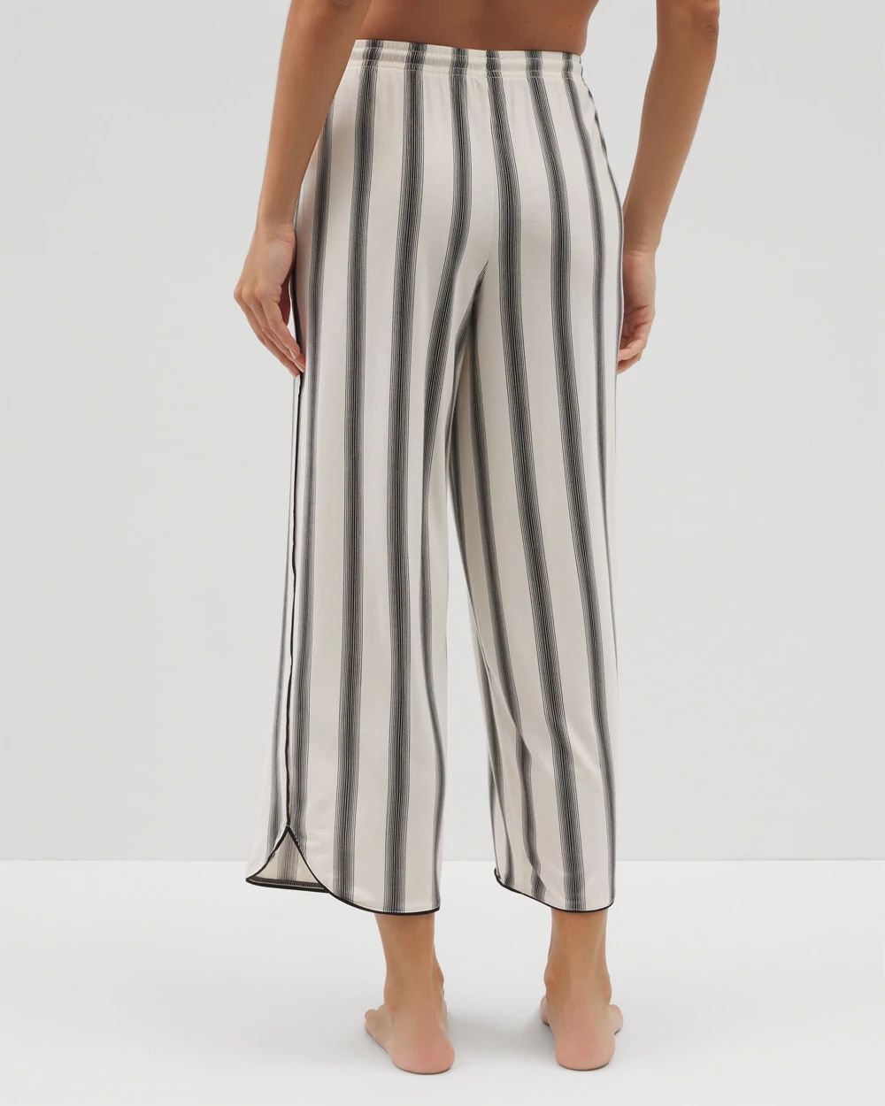 Cool Nights Piped Crop Pajama Pants