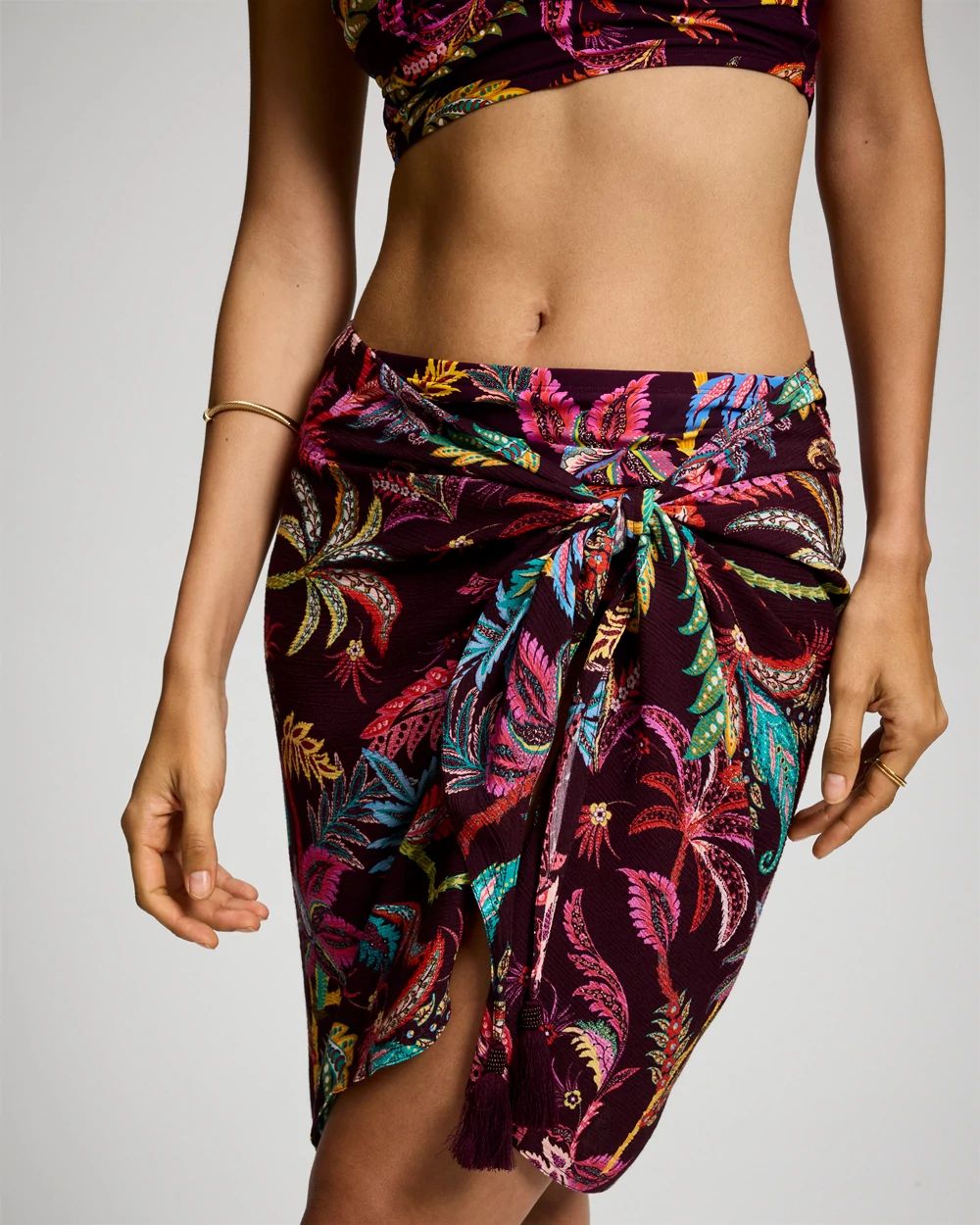 Soma Swim Rayon Crepe Pareo Sarong Cover Up Wrap