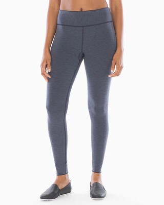 Reversible Leggings Short Length Navy