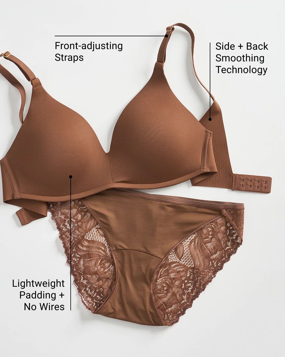 Lightly Lined Wireless Bra click to view larger image.