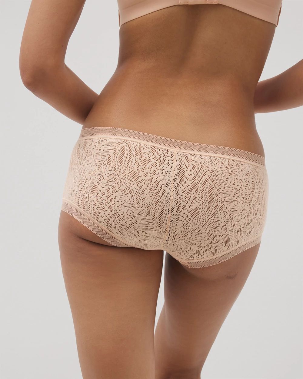 Soma Boyshort Panty with Stretch Lace