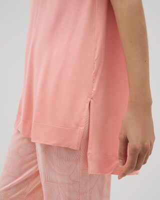 Short Sleeve Pajama Tunic Tee click to view larger image.