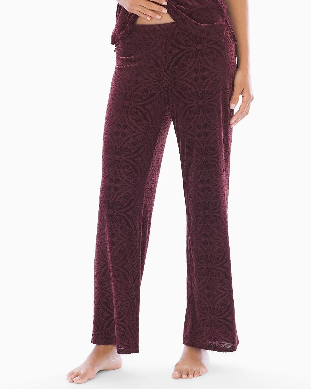 Burnout Print Pajama Pants