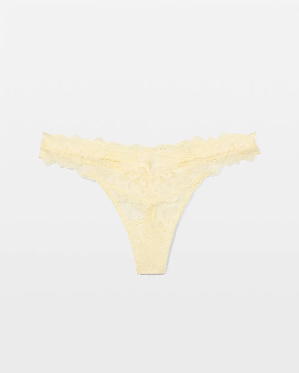 Bold Floral Lace Thong click to view larger image.