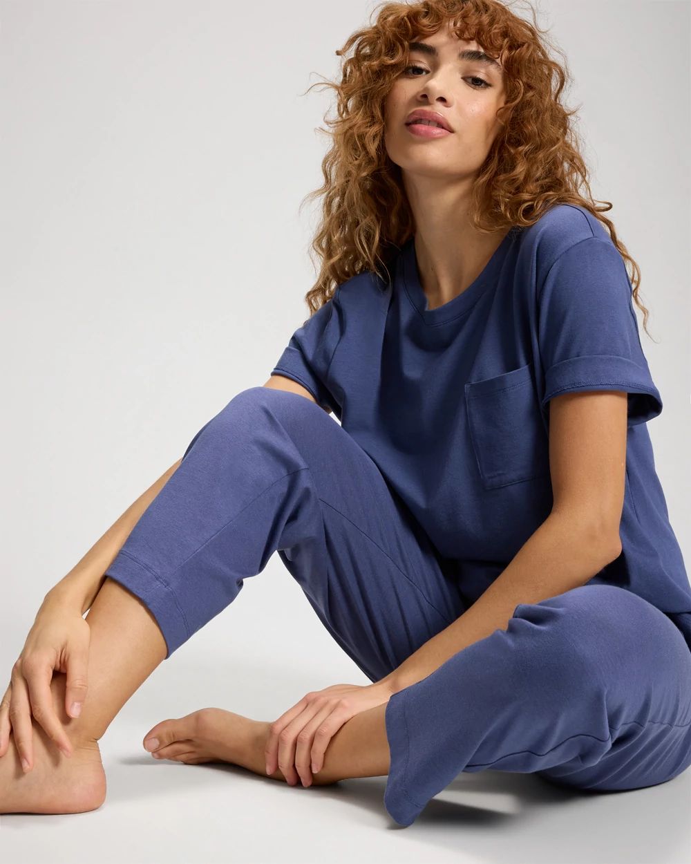 Crop Pajama Pants click to view larger image.