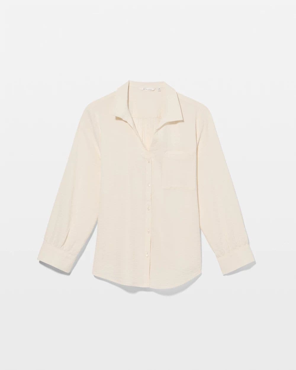 Textured Stripe Relaxed Collared Shirt click to view larger image.