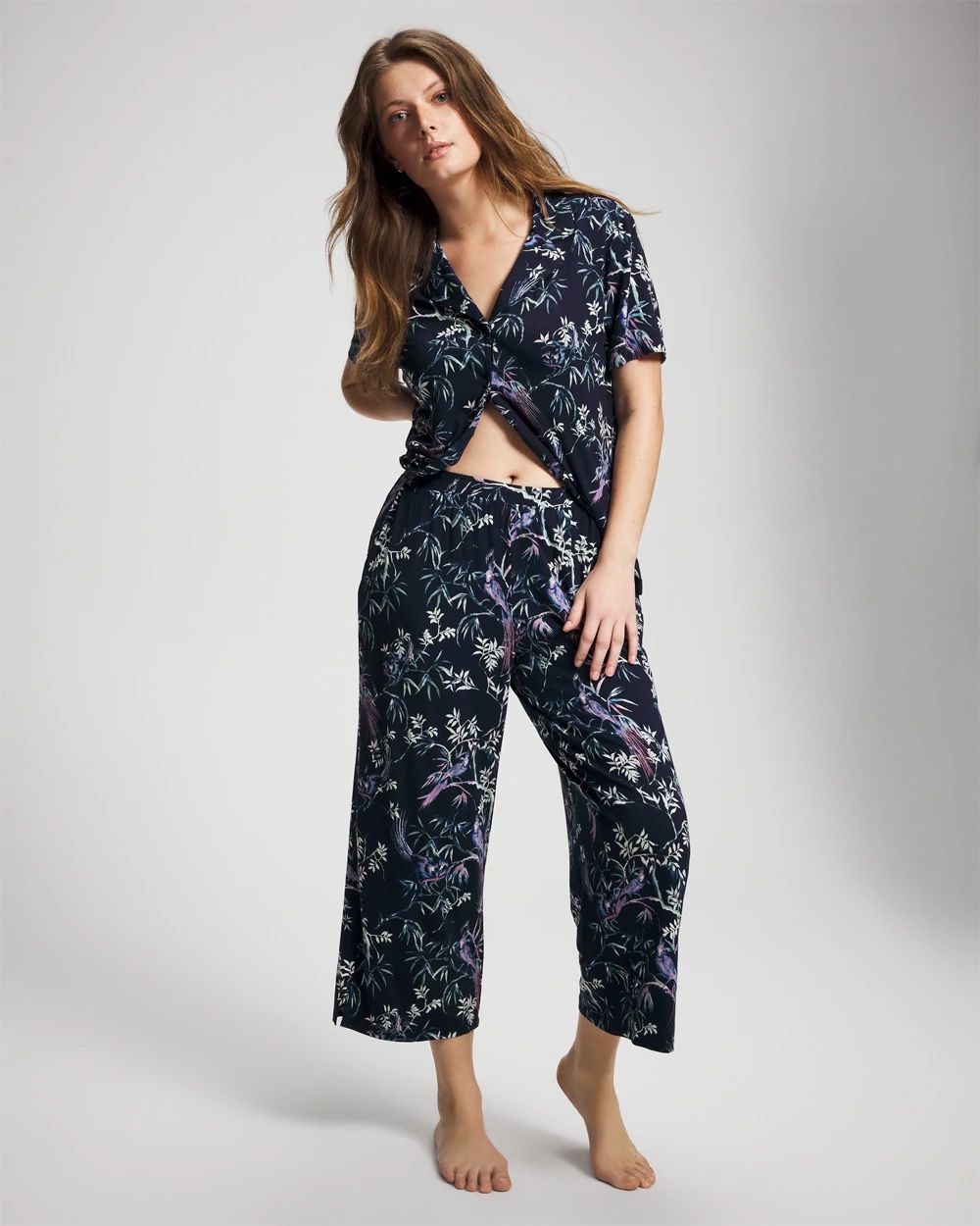 Cool Nights Cropped Pajama Pants