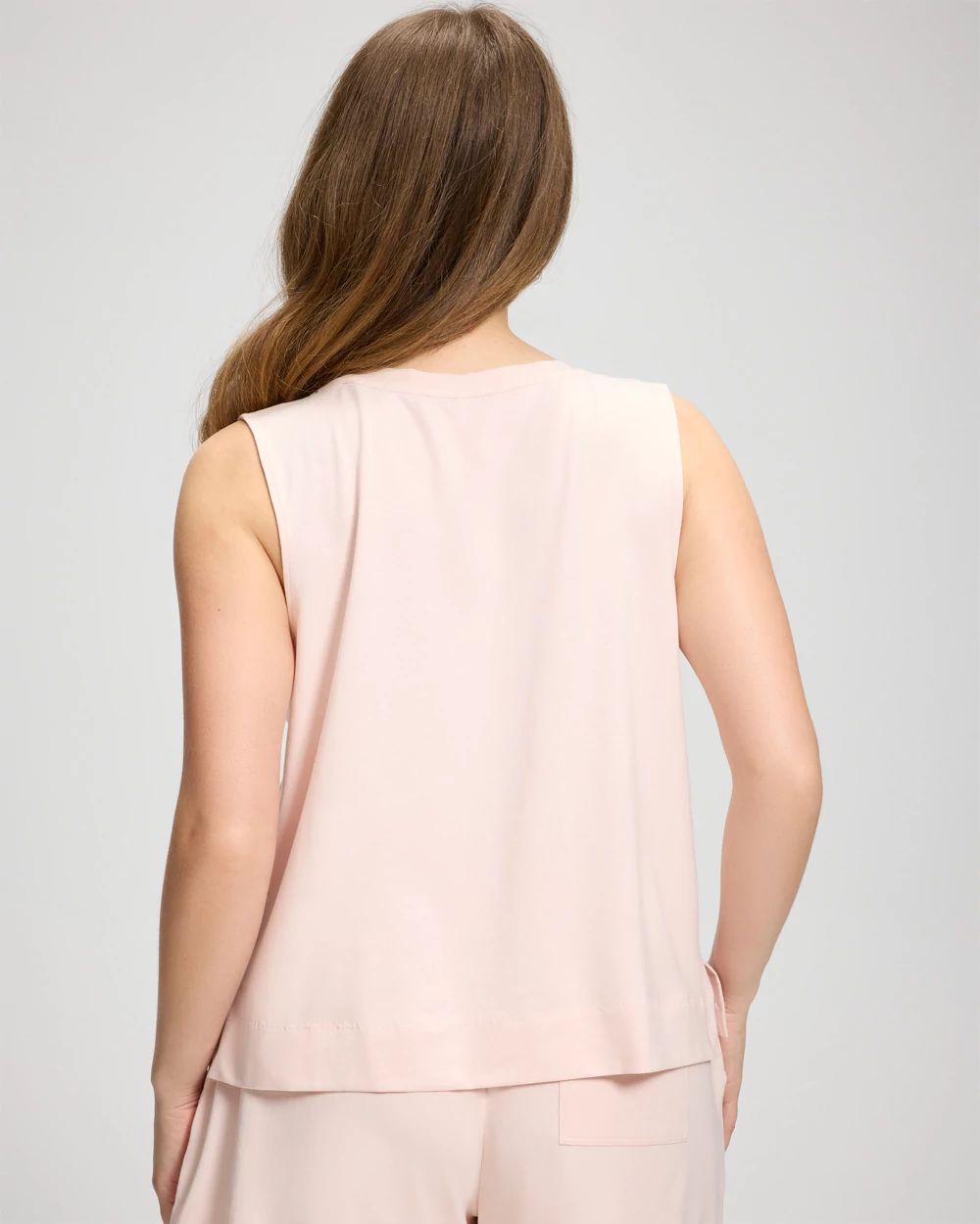 V-Neck Relaxed Fit Pajama Tank click to view larger image.