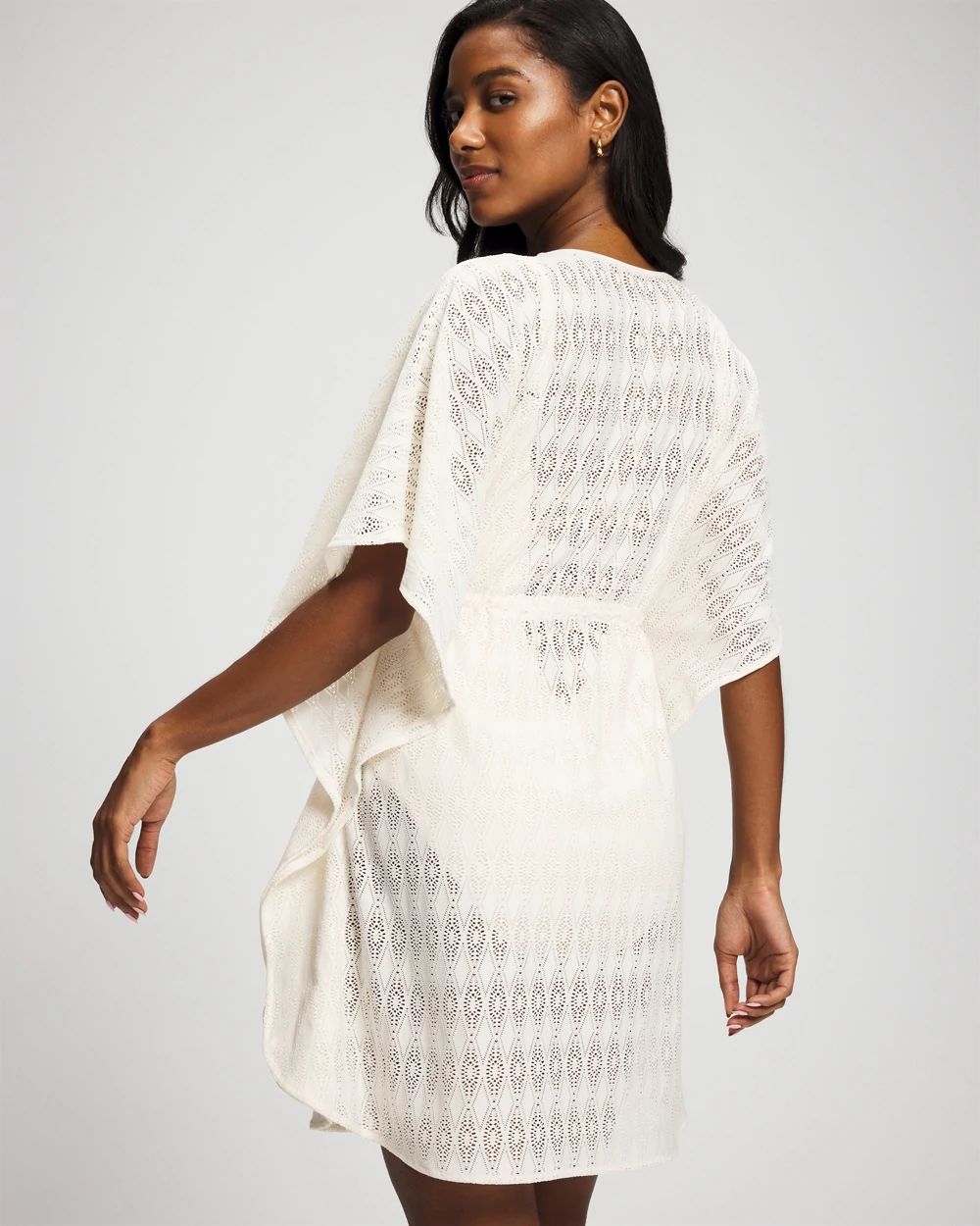 Sunkissed Crochet Chiffon Caftan