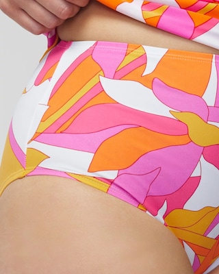 Italic Floral High-Waist Bottom