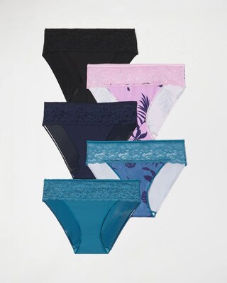 Edge Hipster Panty with Lace 5 Pack