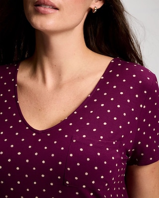Short Sleeve Long Sleepshirt click to view larger image.