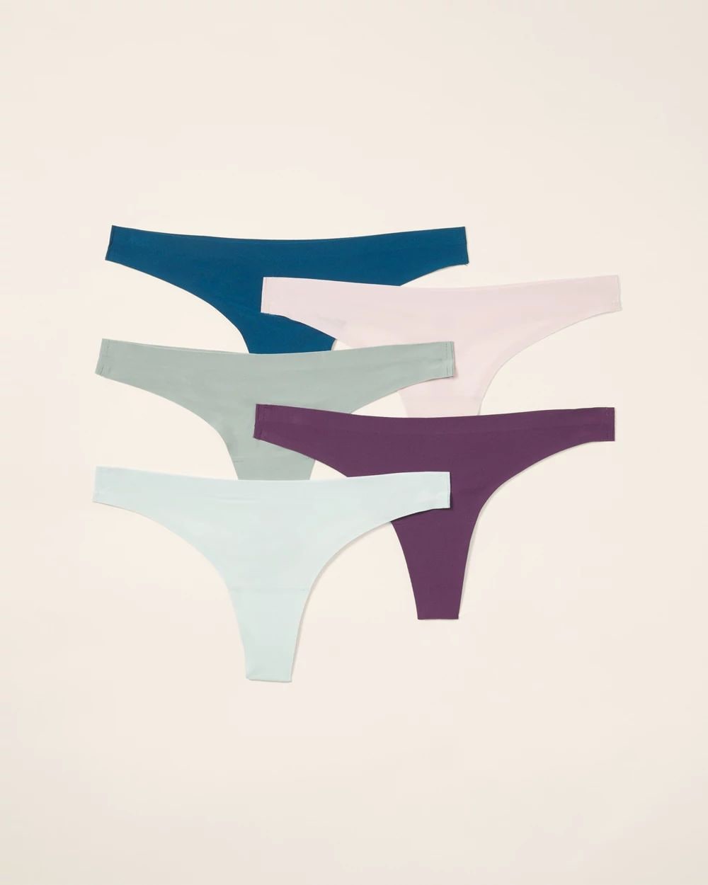 Enbliss Soft Stretch Thong Panty 5 Pack