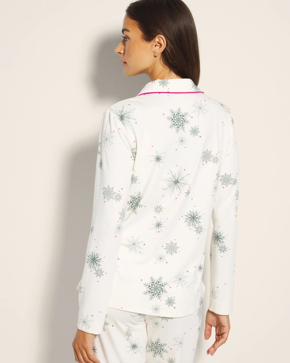 Embraceable Long-Sleeve Notch Collar Pajama Top