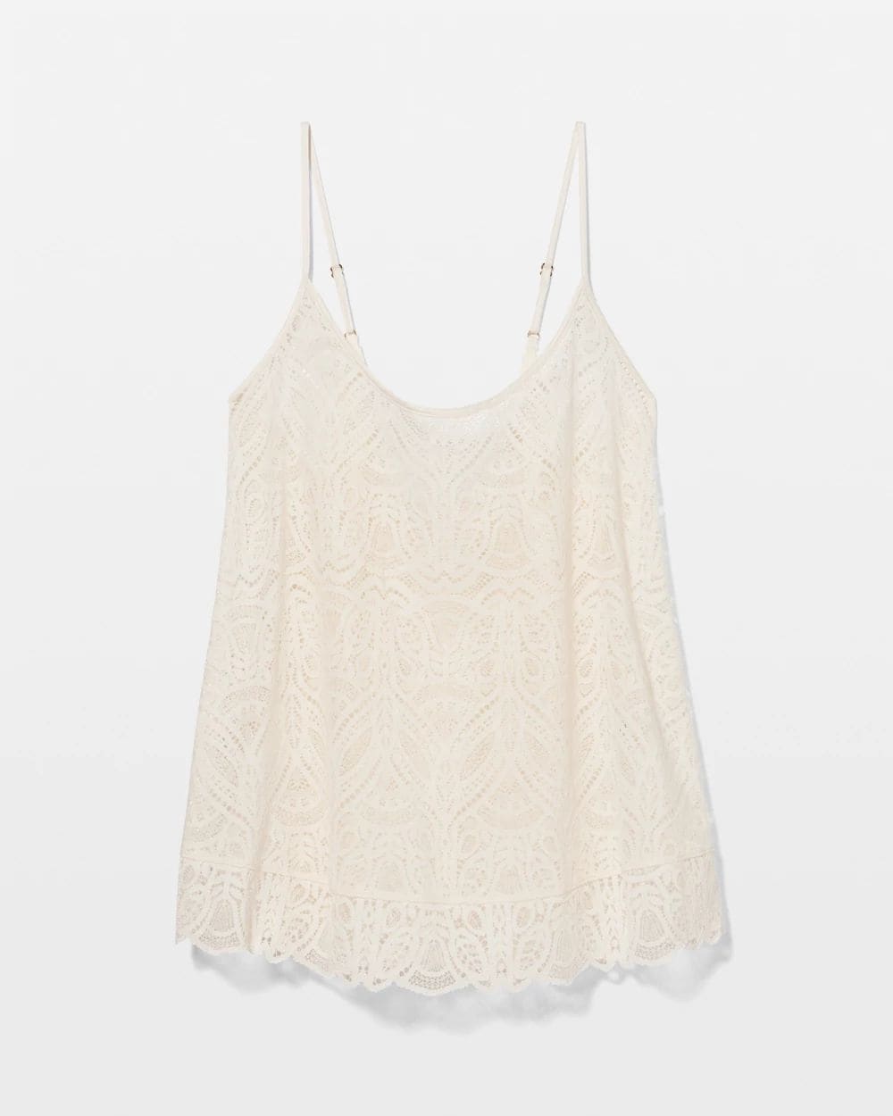 Allover Fresco Lace Pajama Cami click to view larger image.