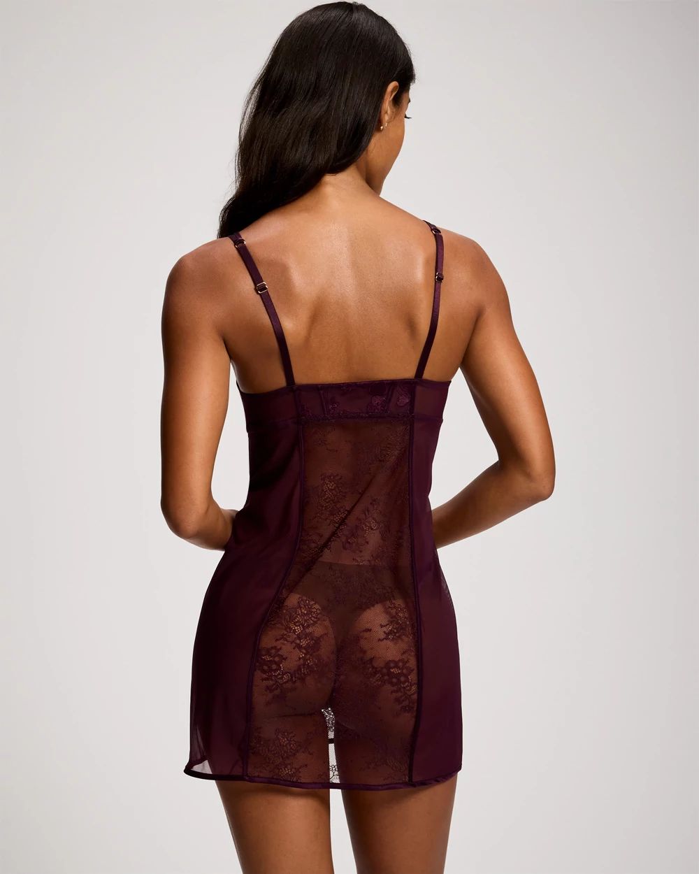 Midnight Flora Bustier Chemise click to view larger image.